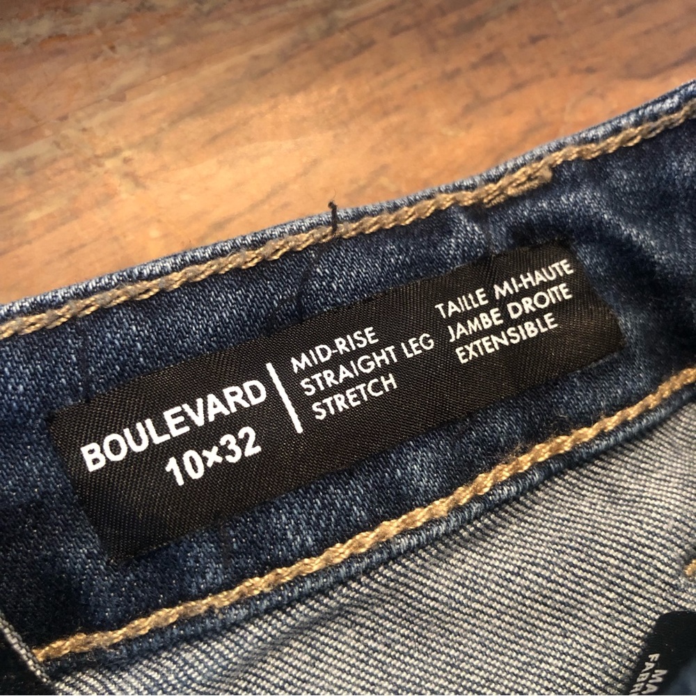 Buffalo Mid Rise Straight Boulevard Jeans - Picture 6 of 7